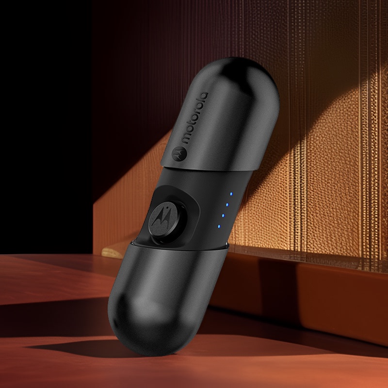 Motorola High-End Sound Quality Earbud-Type True Wireless In-Ear Large Battery Bluetooth Headset Compatible with Apple Phones