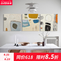 LWD hand-painted oil painting Wo Muk Restaurant decoration painting Living room Silence Wind Hung Painting Hyun Guan Pure Hand Abstract Painting