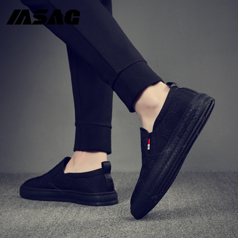 Cloth shoes men's summer breathable slip-on shoes canvas sports shoes casual shoes lazy men's shoes Lok Fu trendy shoes