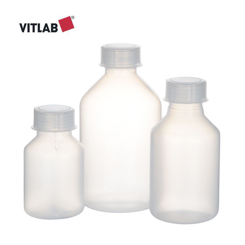 GL45塑料瓶标准口试剂瓶250/500/1000ml广口瓶PP取样瓶VITLAB进口