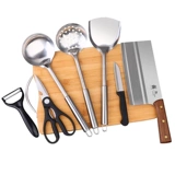 Разделочная доска, нож из нержавеющей стали, комплект, кухонная утварь, полный комплект, 2 в 1