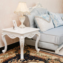 European style side few simple living room sofa side corner coffee table corner coffee table corner White small square table side table square telephone table