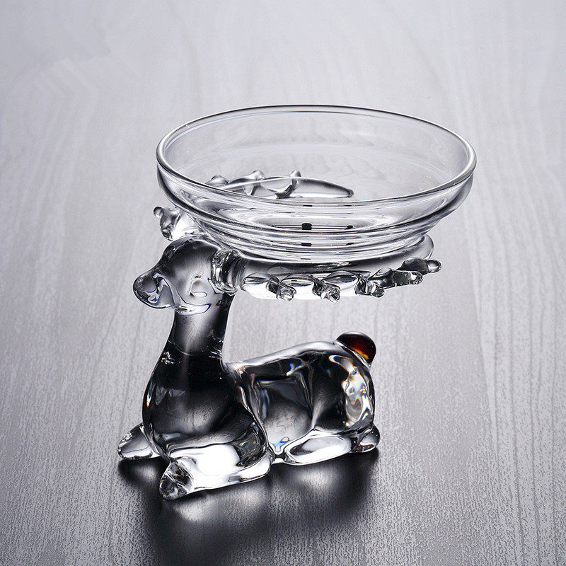 Kunfu Tea Filter Tea Filter Creative Personality Transparent Building Tea Accessories Glass Tea Leak