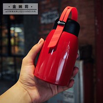 ins Korean Style Brad Insulated Cup Big Belly Outdoor Internet Red Hand Cup Student 304 Stainless Steel Water Cup Gift