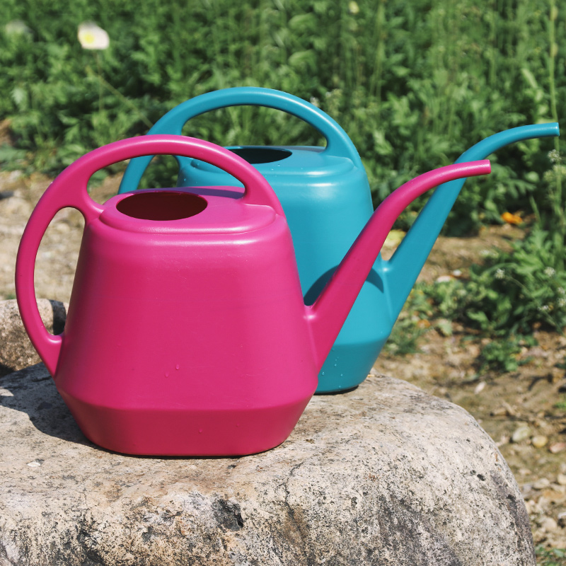 Creative Long Mouth Plastic Watering Pot Casual Green Planting Potted Watering Pot Gardening Watering Pot Household Watering Kettle