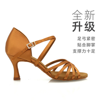 Suphinis new professional Latin dance shoes five-strap adult womens soft-soled practice competition high-heeled dance shoes