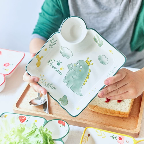 Японская керамическая пельмени с японской керамикой с уксусной тарелкой креветки с погружением в соус блюдо сеть красные творческие