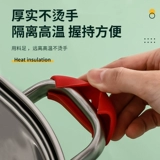 Очень толстые силиконовые зажимы для защиты от ожогов, жаропрочные чугунные ручки для кастрюль, теплоизоляционные перчатки, зажимы для рук, ручки для кастрюль, крышки для ушей для кастрюль, подушечки для зажимов для ушей для кастрюль.