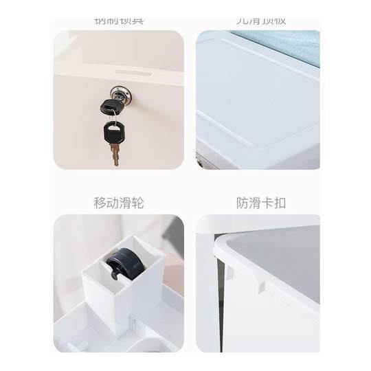 Утолщенный большой шкаф-комод для хранения, многоярусный органайзер для кухонных принадлежностей для домашнего использования