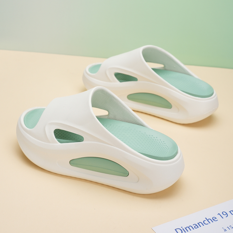 Thick-Soled Slippers for Women, New Summer Soft-Soled Indoor Non-Slip Sandals for Women, Height-Increasing Home Couple Sports Beach Sandals