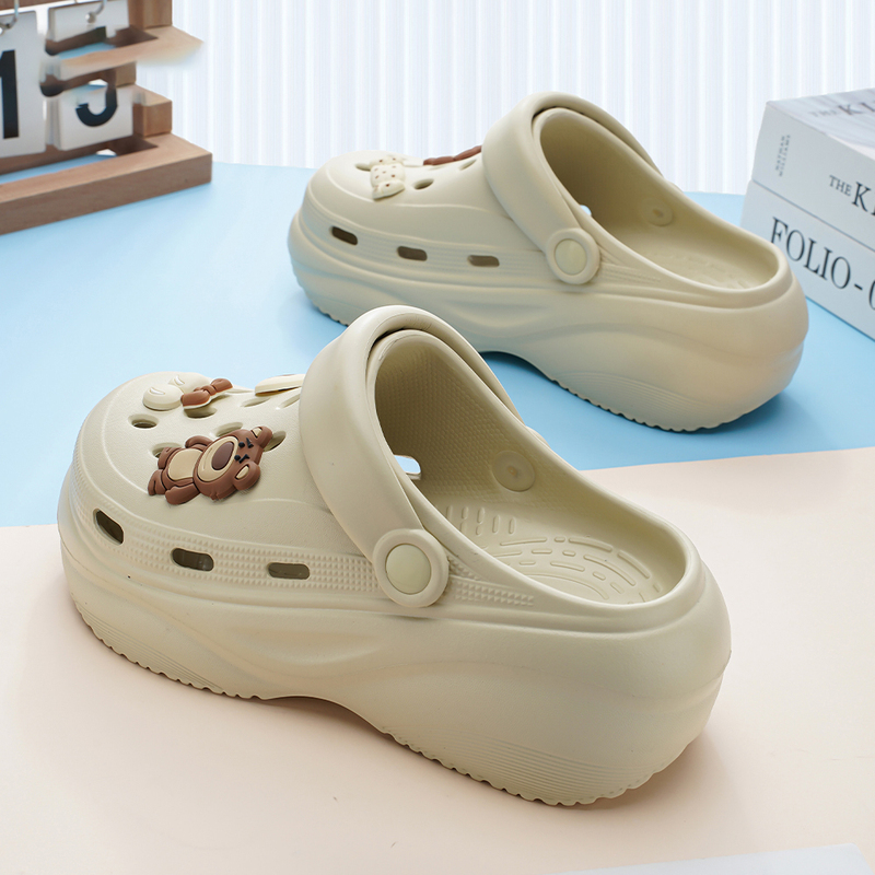 Croc Shoes for Women, New Summer Outdoor Sandals, Non-Slip Thick-Soled Slippers, Women's Height-Increasing Cute Soft-Soled Beach Sandals Croc Shoes for Women, New Summer Outdoor Sandals, Non-Slip Thick-Soled Slippers, Women's Height-Increasing Cute Soft-Soled Beach Sandals