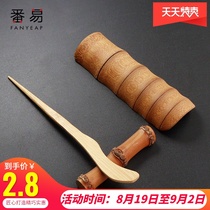  Zen tea lotus Bamboo tea tea needle Tea knife Tea cone Tea dial three-piece set accessories Tea spoon Tea shovel Handmade