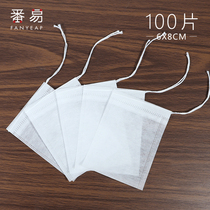  100 6*8 boiled flower tea slag filter bag Tea bubble bag Corn fiber tea packaging bag Disposable tea bag bag
