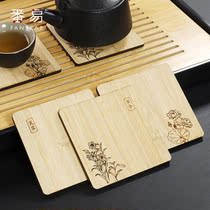 Tea ceremony coasters tea mats teapots heat insulation mats Kung Fu tea accessories creative anti-scalding mats Chinese coffee table coasters
