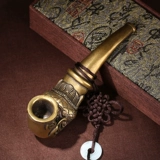 Мужская дизайнерская старомодная медная креативная курительная трубка ручной работы, креативный подарок