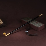 Длинная латунная старомодная курительная трубка ручной работы, 50см