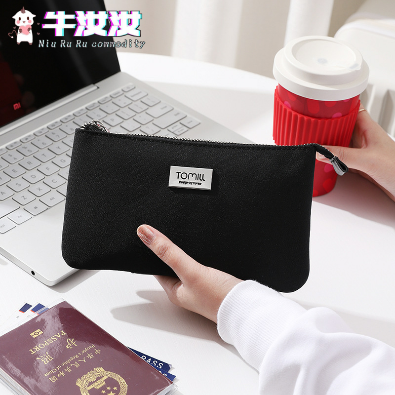 South Korea business trip multi-functional simple waterproof air ticket passport bag document storage bag portable card bag wallet