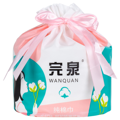 完泉洗脸巾女一次性纯棉加厚棉柔巾卷筒式