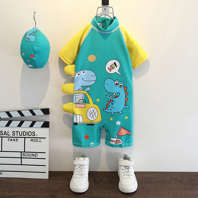 Children's swimsuit boy boy Even fit swimsuit male baby Summer seaside sunscreen speed dry swim training suit suit