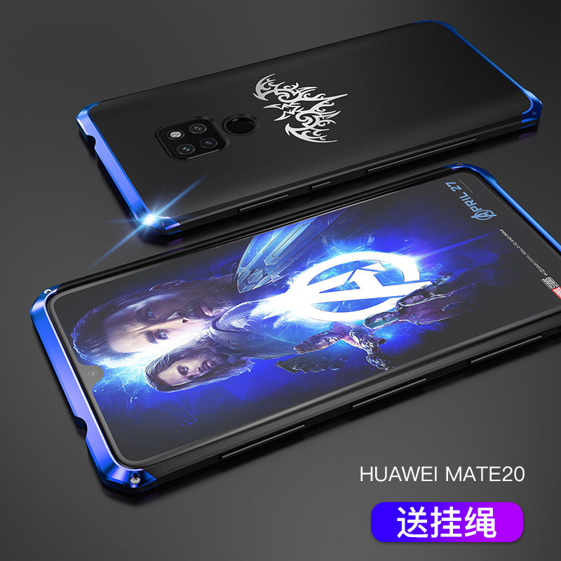 Huawei mate20pro mobile phone protective case mate20 protective case all-inclusive new silicone anti-fall ultra-thin men and women personality creative mt20X shell metal frame limited edition net red with the same p