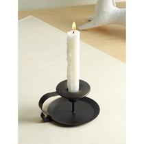 简约现代法式烛台家用餐桌装饰蜡烛台灯座复古老式摆件蜡烛台座