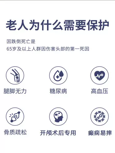 Пожилая анти -падающая защита головы против падающей операции по хирургии головы Защитный артефакт головы. Отсутствие защитной шляпы Шляпы