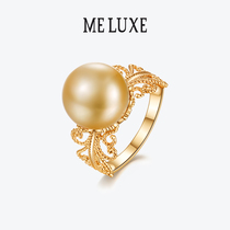 MELUXE18K gold seawater Nanyang gold pearl ring female comeback Grace series Zhengyuan Bright Light Gifts
