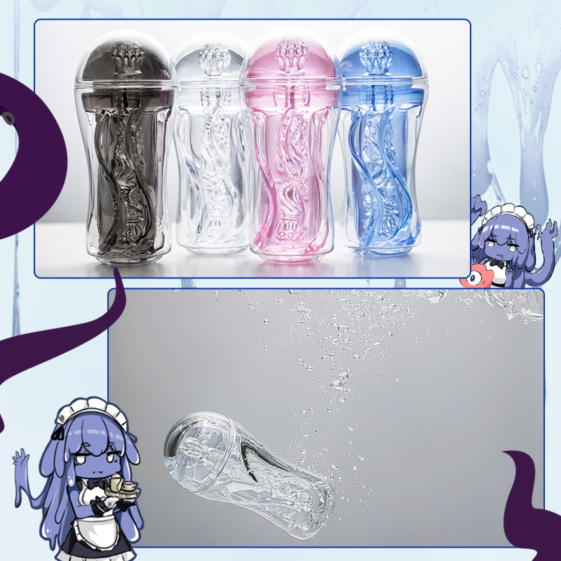 Pi Zhiliang Slime Slime plane cup men's vacuum strong sucking transparent adult sex masturbation toy