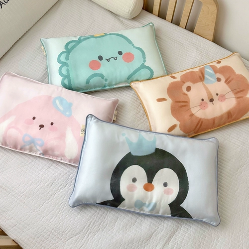 Наволочка, летняя детская шелковая подушка для детского сада