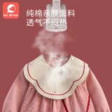 Детский хлопковый демисезонный нагрудник для принцессы, термобелье, водонепроницаемый лонгслив, фартук для детского сада, сзади на завязках