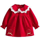 Детский вельветовый водонепроницаемый нагрудник, демисезонный хлопковый лонгслив, сзади на завязках, анти-грязь