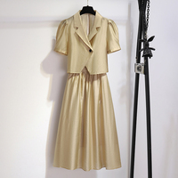 [Two sets of a half-dressed dress for a new 2025 summer suit for the official dress. ]