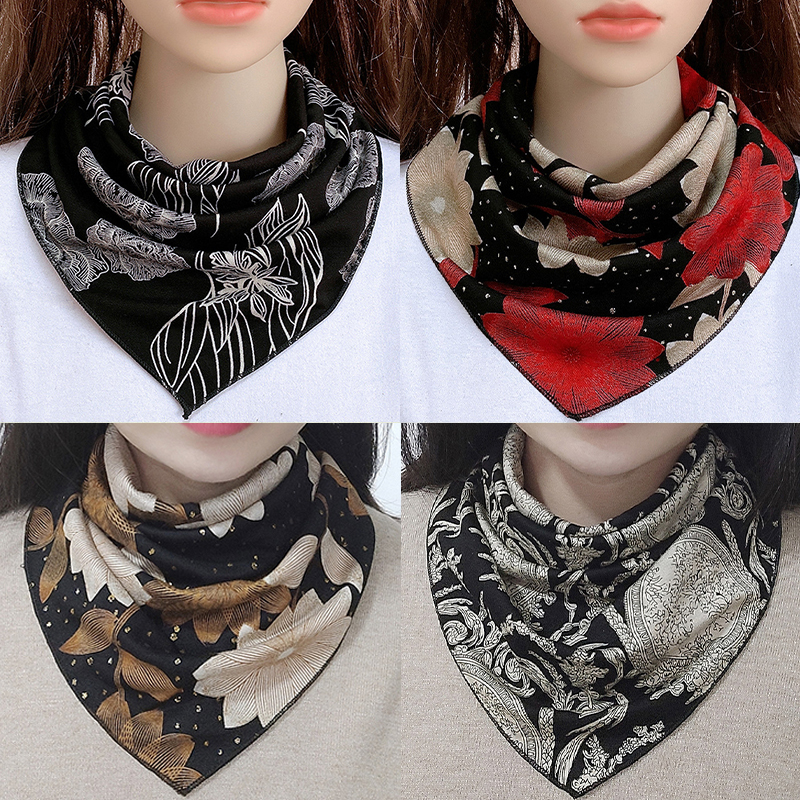 Scarf Women's Thin Section Autumn and Winter Cervical Neck Set Ladies Versatile Warm Fashion False Collar New Scarf Triangular Scarf