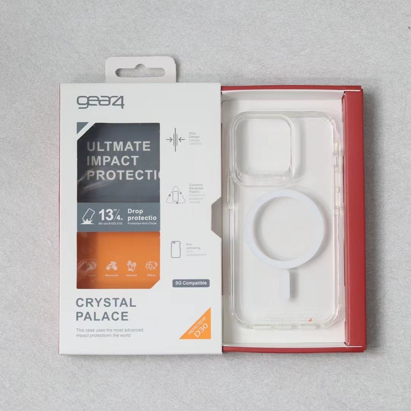 Gear4 Is Suitable for Iphone17/16/15/14Promax Magnetic Magsafe Transparent Mobile Phone Case Apple 13Pro Protective Case 12 New Model