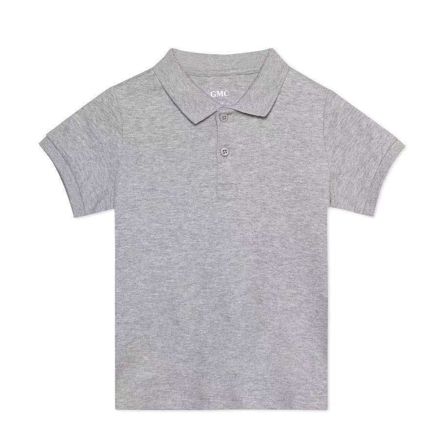 GMC silk soft cotton POLO shirt children's clothing 2021 summer new lapel short-sleeved T-shirt school uniform trend children's fun top