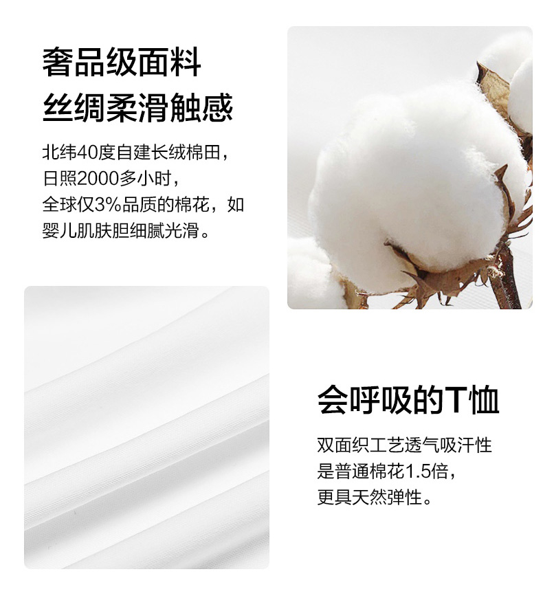 GMC 100%美国匹马棉  情侣款50支丝柔棉T恤 图2