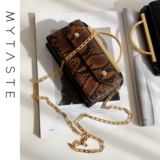 MYTASTE Золотая медная сумка на одно плечо, сумка через плечо, аксессуар для сумки, делается под заказ