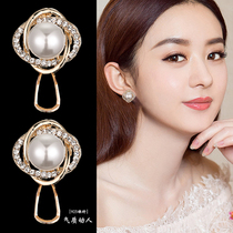 Korean pearl earrings womens 925 sterling silver design sense of high temperament light luxury stud earrings 2021 new face small