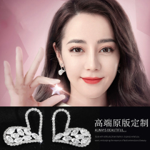 You are my glory Qiao Jingjing with diamond-studded love earrings female summer 2021 New Tide di Lieba