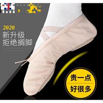 Ballet Beginners Summer Children Womens Strap Dance Shoes Soft Bottom Dancing Shoes Dance Cat Paw Shoes Foot Tip Mesh Red