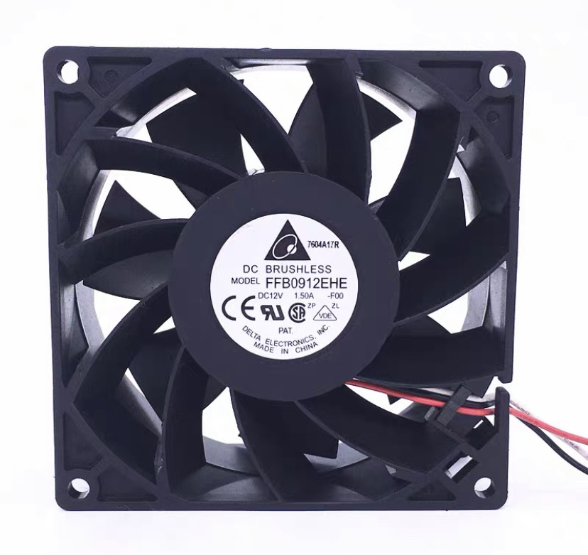 原装台达9038 FFB0912EHE DC 12V 1.5A暴力加压型双滚珠风扇