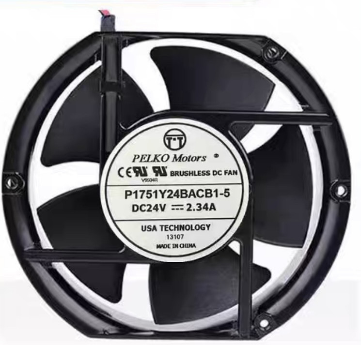 全新T-T P1751Y24BACB1-5 17CM 24V 2.34A 17251变频器散热风扇