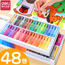 Hard color painting stick children safe kindergarten filled elementary pupil puzzle graffiti brush color painting stick 12 color 24 color 36 color crayon overlapping color color color bar brush