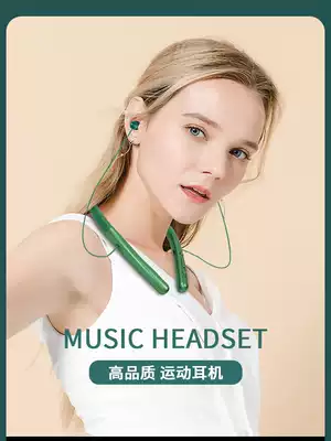 Suitable for Huawei wireless Bluetooth headset hanging neck sports running long battery life standby large power magnetic attraction