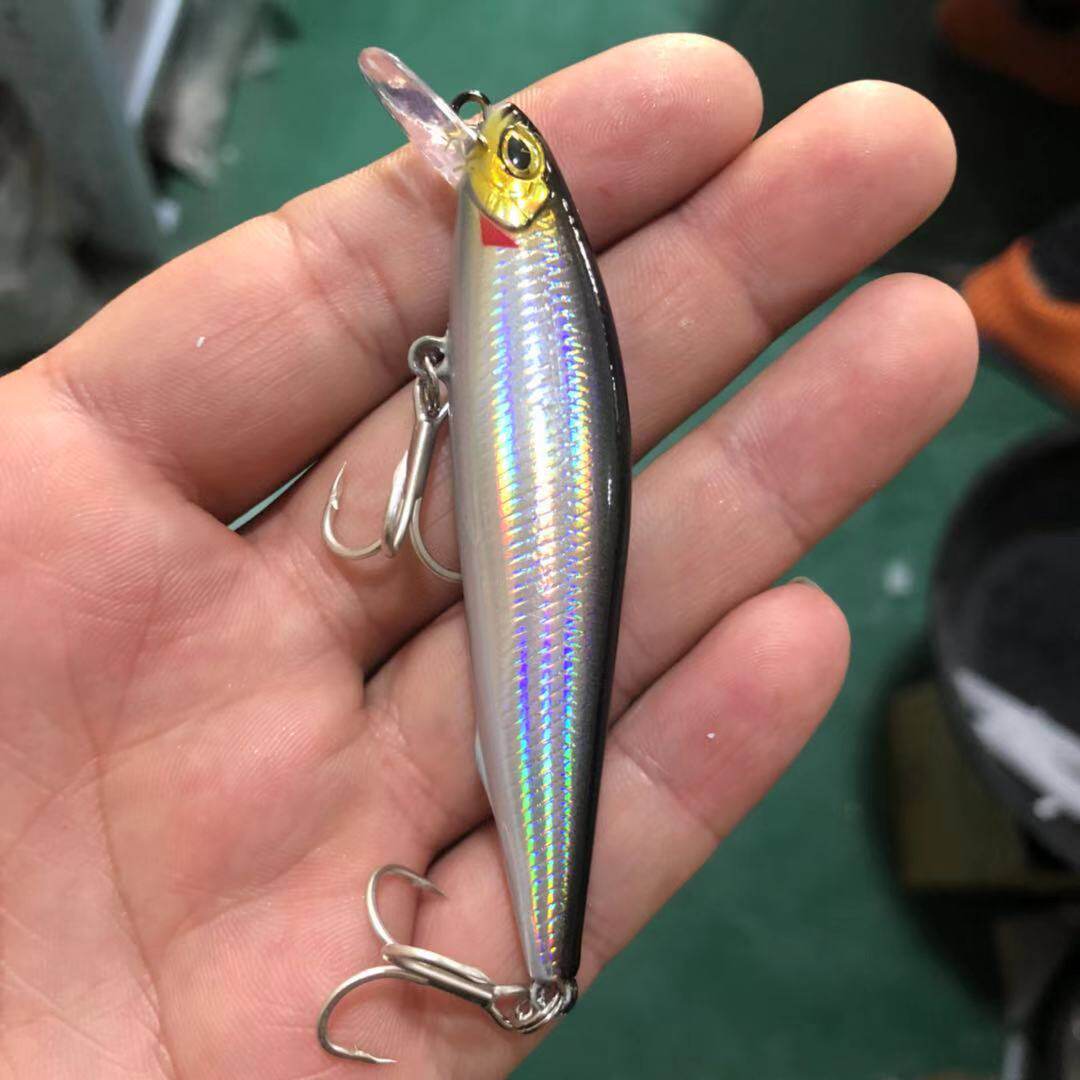 New lure bait silver scale blade mino submerged super long-range freshwater pass kill slow-sink fishing warped bass