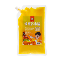 Heqi flavor honey mustard sauce 1kg Korean fried chicken dipping sauce Korean yellow mustard sauce Korean style