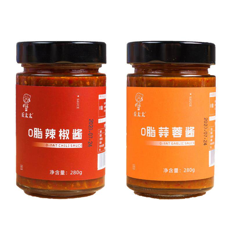 Mrs. Qiu 0-fat rice garlic sauce chili sauce dip seasoning noodle sauce low-fat seasoning zero-fat Korean style