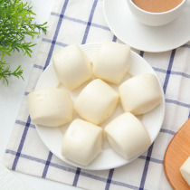 Sanquan milk fragrant small steamed bread milk knife cut handmade steamed buns frozen breakfast semi-finished lazy fried food