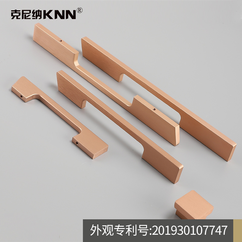 The Rose Gold? by theCar handle Nordic clothes overall closet cabinet TV cabinet modern minimalist drawer cabinet door golden wire drawing handle