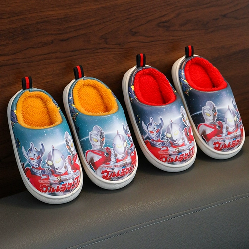 Ultra, детский Ультрамен Тига, демисезонные нескользящие детские тапочки для мальчиков на платформе, коллекция 2022